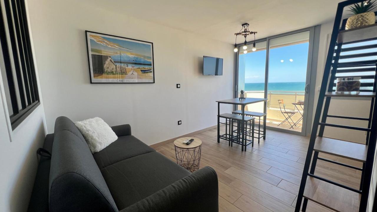 Appartement Cosy, Vue Mer Avec Parking Privatif Canet-en-Roussillon Dış mekan fotoğraf