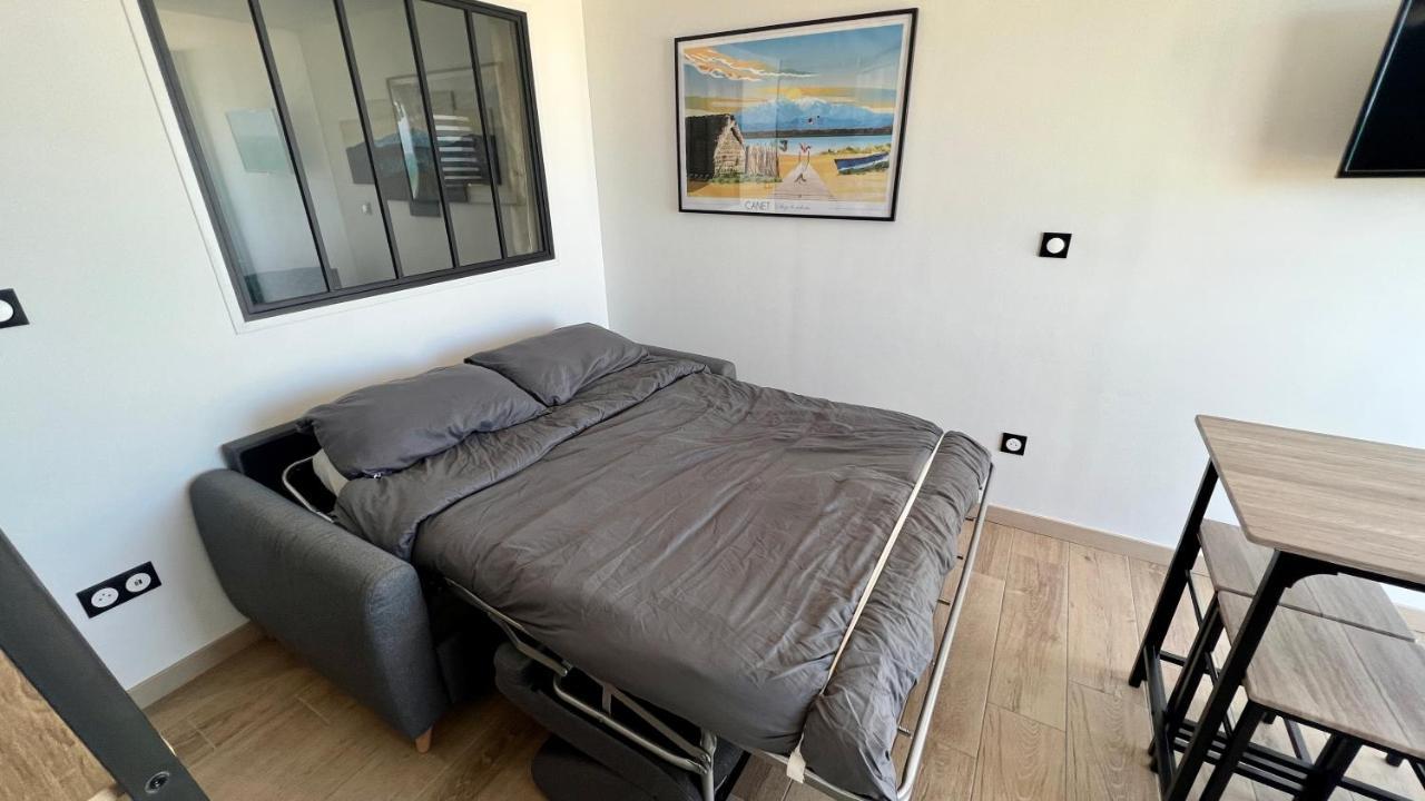 Appartement Cosy, Vue Mer Avec Parking Privatif Canet-en-Roussillon Dış mekan fotoğraf