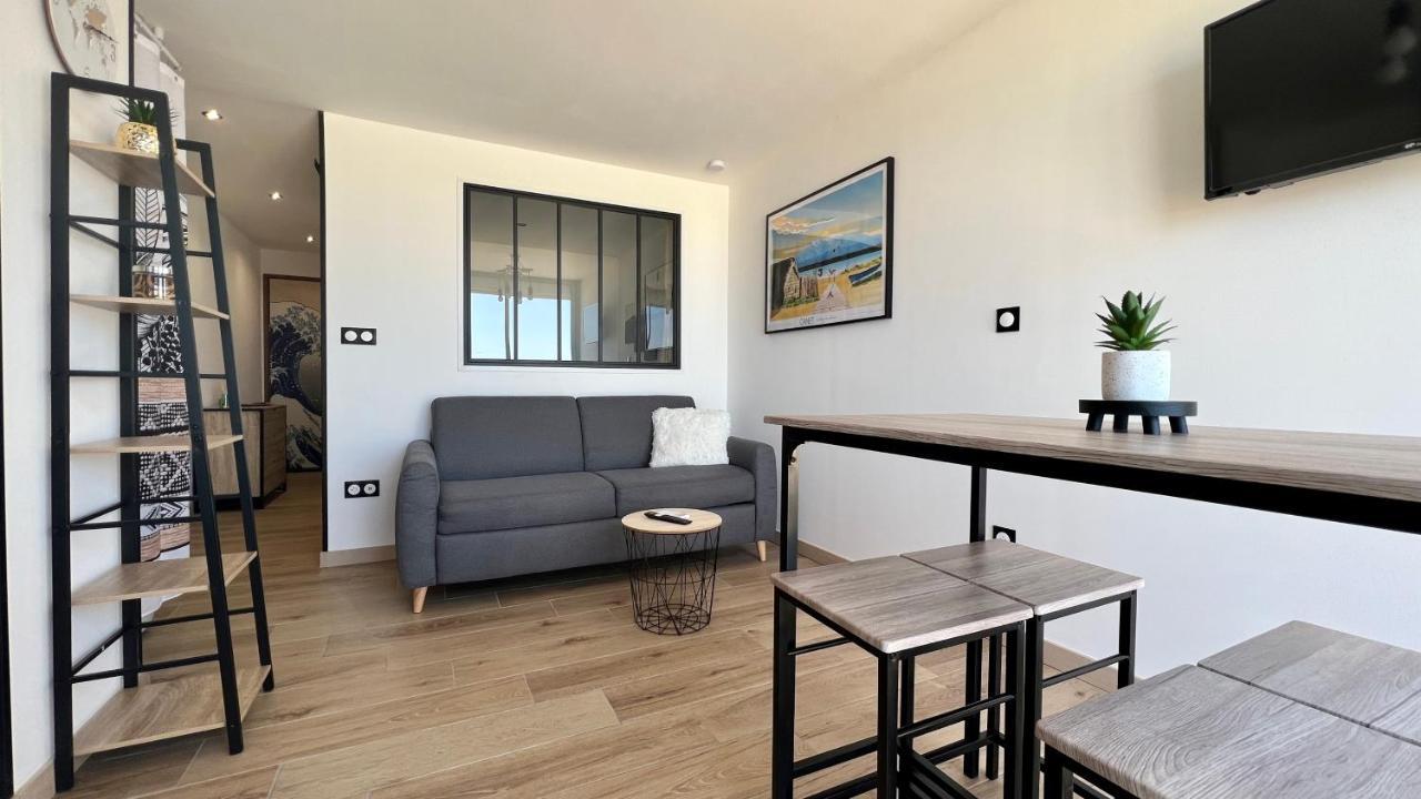 Appartement Cosy, Vue Mer Avec Parking Privatif Canet-en-Roussillon Dış mekan fotoğraf